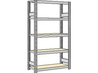 magazijnstelling,grondveld,HxBxD 2000x1341x326mm,vakl. 250kg - 1