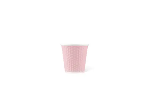 Beker porselein Les Artistes Paris 80ml met siliconen grip Roze