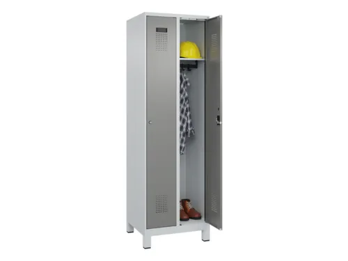 locker,HxBxD 1950x600x500mm,2vak,vak B 300mm,cil.-slot,voeten
