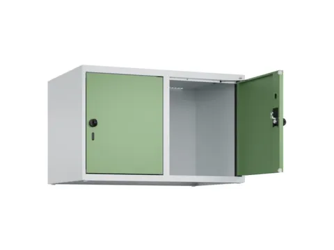 opzetkast,v. locker,2vak.,vak B 400mm,HxBxD 500x800x500mm,draaigrendel
