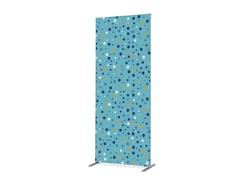 Scheidingswand Textiel Deco 85x200cm Dots Blauw ECO