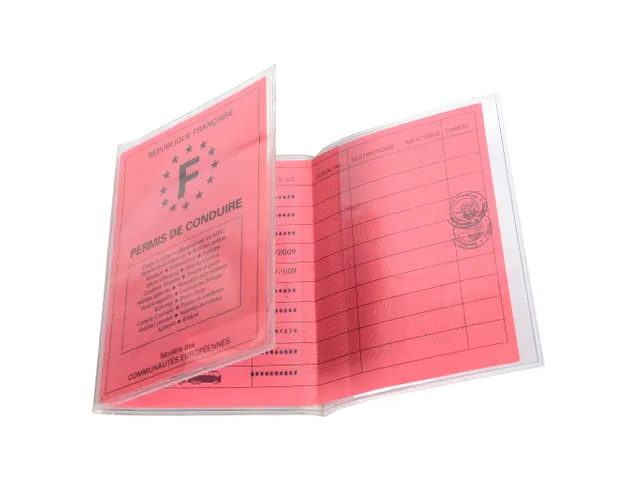 Etui de protection ancien modèle permis de conduire PVC 73x107mm