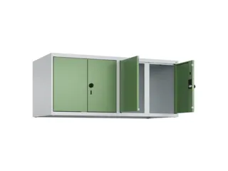 opzetkast,v. locker,4vak.,vak B 300mm,HxBxD 500x1200x500mm,vleugeldeur - 2