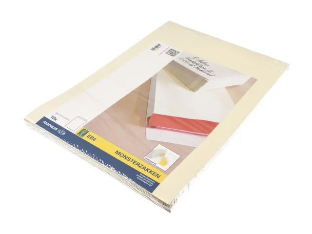 Monsterzak Raadhuis 262x371x38mm EB4 crème plakstrip krimp a 10 stuks