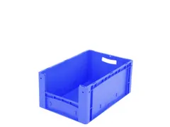 Euronorm Stapelkrat M. Grijpopening Pp 270x600x400mm Blauw