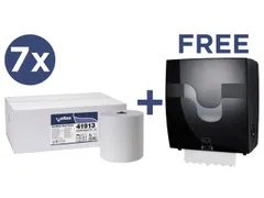 Voordeelbundel Celtex handdoekpapier met gratis Megamini Formatic disp