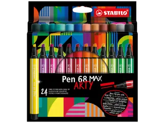 Viltstift STABILO Pen 68 Max Arty assorti etui à 24 stuks - 2