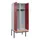 locker met bank,voor scheiding van kleding,HxBxD 2120x800x815mm,2vak