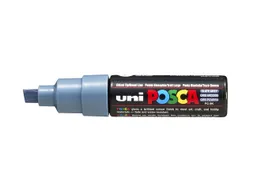 Verfstift Posca PC8K Brede punt 8mm schuin leisteengrijs