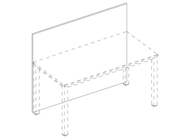 cache de banque d'accueil p. table de bureau NE-érable BN6016-bleu