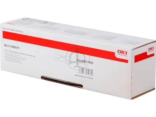 Toner Oki 44917602 B431/mb491 12k Hc Zwart