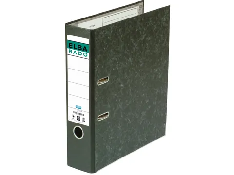 Oxford Rado ordner folio uit karton rug van 8 cm zwart