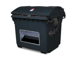 strooigoedbak,HxBxD 1035x1360x765mm,HDPE,antraciet,deksel antraciet