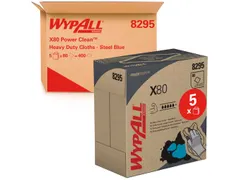 Poetsdoek WypAll X80 Powerclean 42,6x21,2cm 80vel pop-up blauw 8295