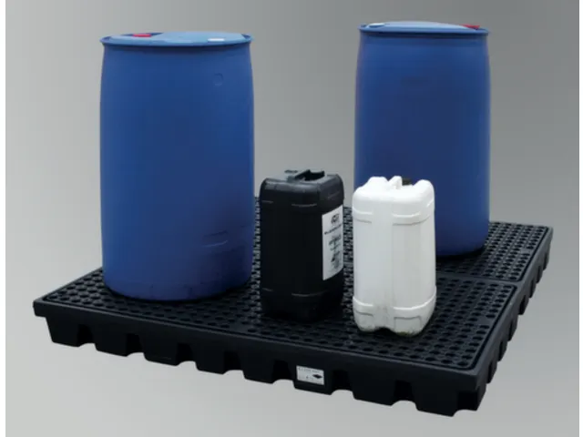 PE-opvangbak,opvangvol. 200l,HxBxD 150x1600x1600mm