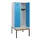 locker met bank,HxBxD 1950x800x815mm,2vak,vak B 400mm,cilinderslot