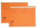 Vouwmap Quantore Folio ongelijke zijde 250gr oranje