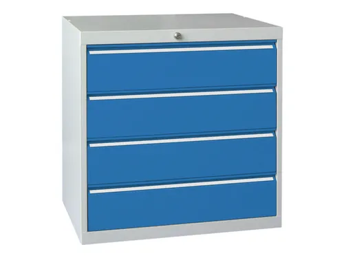 ladekast HxBxD 800x715x600mm 4laden slot RAL7035 front RAL5012