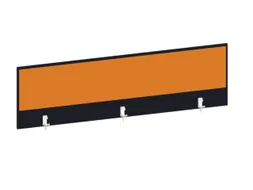 baliepaneel,v. bureau,aanbouw achter,B 1600mm,CC-zwart,BN3005-geel