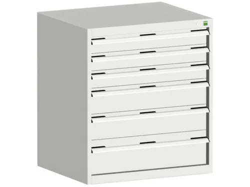 ladekast HxBxD 900x800x650mm 6laden romp RAL7035 front RAL7035