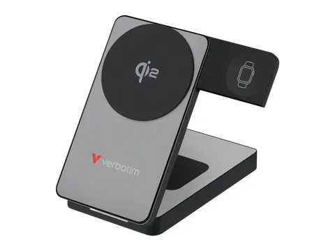 Charge 'n Go Qi2 powerbank 10000mAh magnetisch draadloos opladen grijs