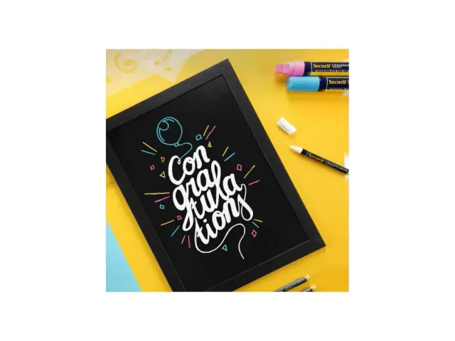 Krijtstift Securit Sma-720 Blokpunt 7-15mm Assorti 8 Stuks