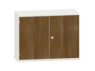 kantoorkast,HxBxD 770x1000x430mm,decor romp wit,decor front noten - 1