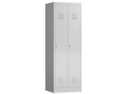 garderobekast,HxBxD 1800x590x500mm,2vak,vak B 295mm,klink,sokkel