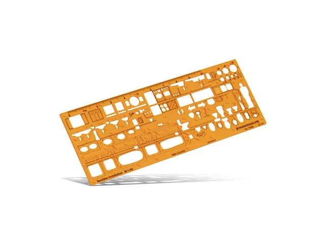 Sjabloon Standardgraph sanitaire installaties, 1:50