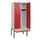 locker met bank,HxBxD 1950x800x815mm,2vak,vak B 400mm,cilinderslot