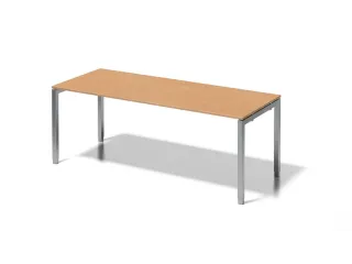 In hoogte verstelbaar bureau,HxBxD 650-850x2000x800mm,blad beuken - 1