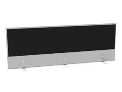 opzetpaneel bureau aanbouw achter MP-lichtgrijs BN8033-zwart 1600mm