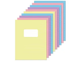 Schrift Kangaro A5 lijn pastel assorti kleuren pak a 10 stuks - 1