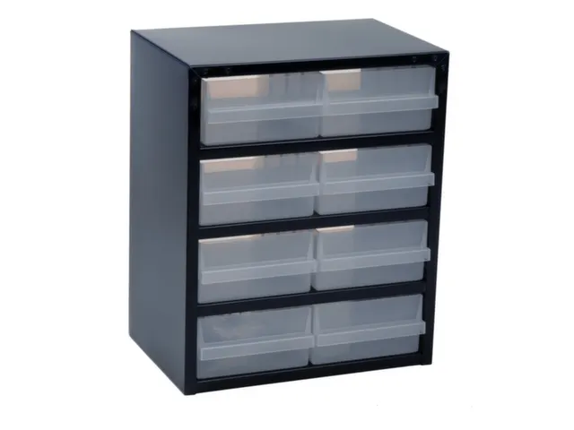 Magazijnunit Staalplaat Behuizing Hxbxd 440X360X250Mm 8Lades