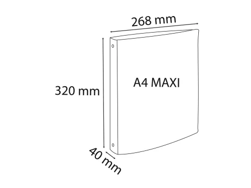 Classeur 4an 30mm PP A4 Pop'NCo coul.as