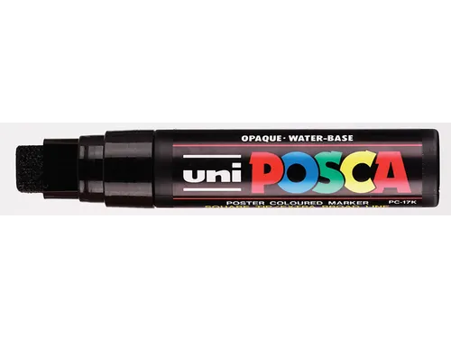 Verfstift Posca PC17K Extra Brede punt 15mm rechthoek Zwart