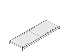 legbord,v. breedvakstelling,BxD 2000x500mm,vakl. 350kg,ingelegd