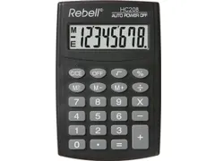 Calculator Rebell-HC208-BX zwart pocket