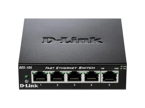 D-Link DES-105 DES-105 Netwerk switch 5 poorten 100 MBit/s