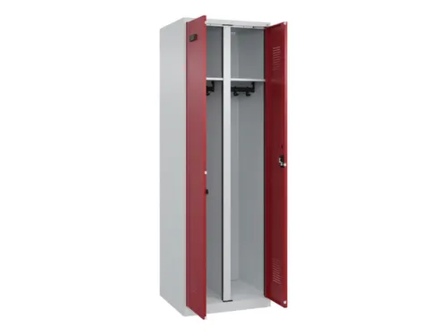 locker voor scheiding van kleding,HxBxD 1850x600x500mm,2vak