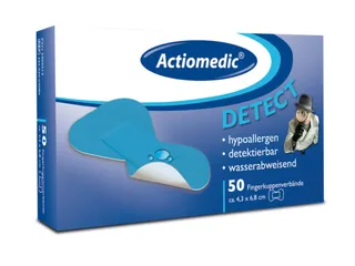 Vingertopverbanden Detecteerbaar Waterafstotend Lxb 68x43mm Blauw - 1