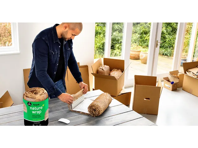 Inpakmateriaal Ranpak naturewrap luchtkussen 40cmx9m bruin