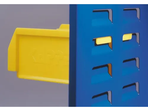 sleufplaat m. bakken,blad HxB 450x500mm,blad RAL7035,gelakt,20bakken