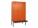 armoire vestiaire avec banc noir et blanc,HxlxP 2120x1200x815mm