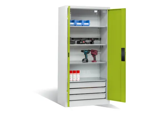 acculaadkast 1950x930x500mm 5stekkerdozen 230V cil.-slot RDS1108060