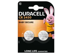 Batterij Duracell knoopcel 2x CR2450 lithium