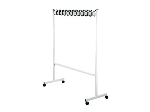 garderoberek,verrijdbaar,HxLxB 1700x550x1400mm,22haak,Staal/kunststof