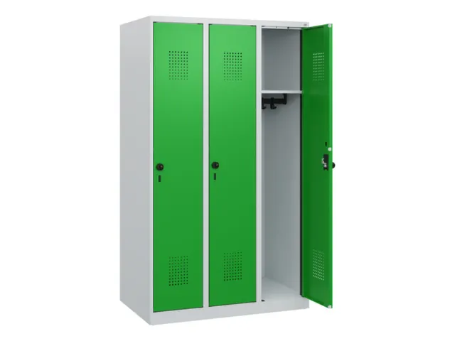 schoollocker,HxBxD 1530x900x500mm,3vak,vak B 300mm,draaigrendel