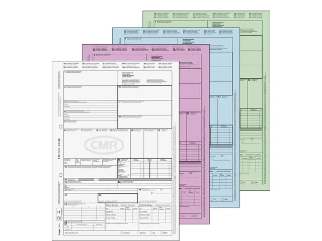 Vrachtbrief CMR Internationaal Sigel A4, 50 x 4blad