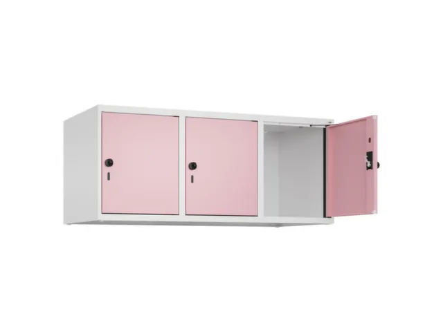 opzetkast,v. locker,3vak.,vak B 400mm,HxBxD 500x1200x500mm